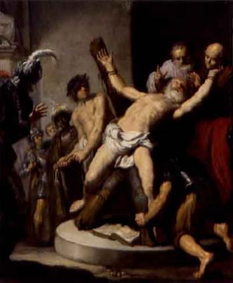 Crucifixion of Saint Peter by Attributed to Rembrandt Harmensz van Rijn