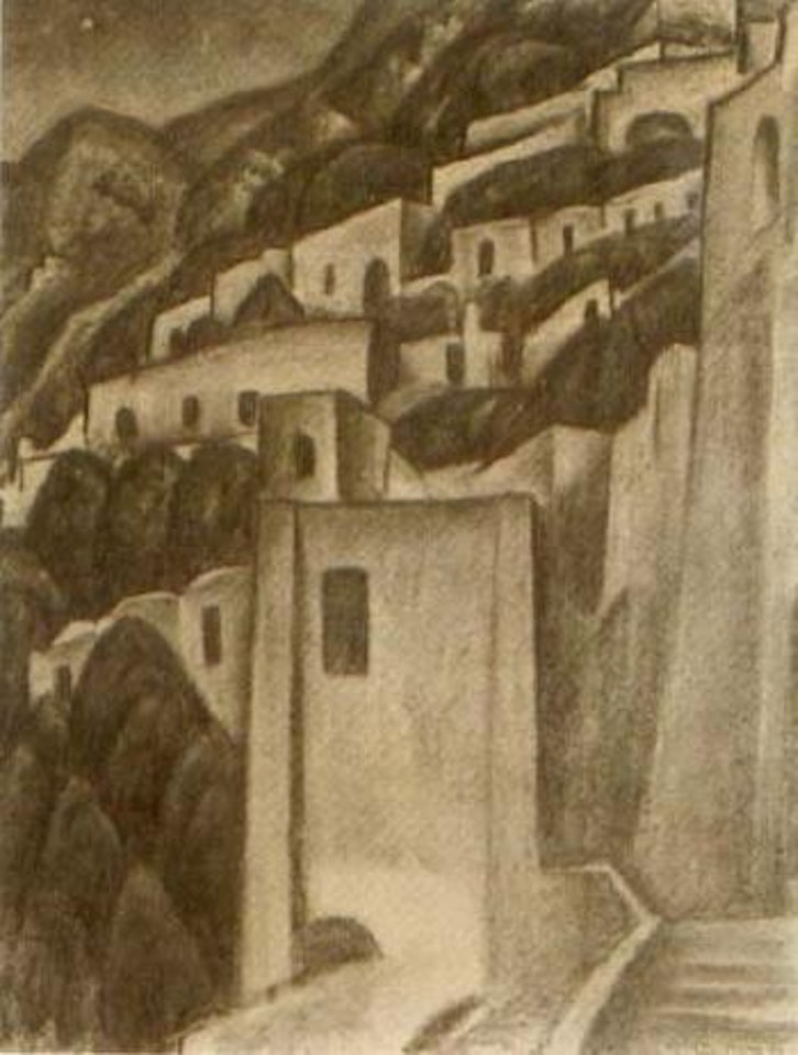 Maannacht - Positano by Leo Gestel