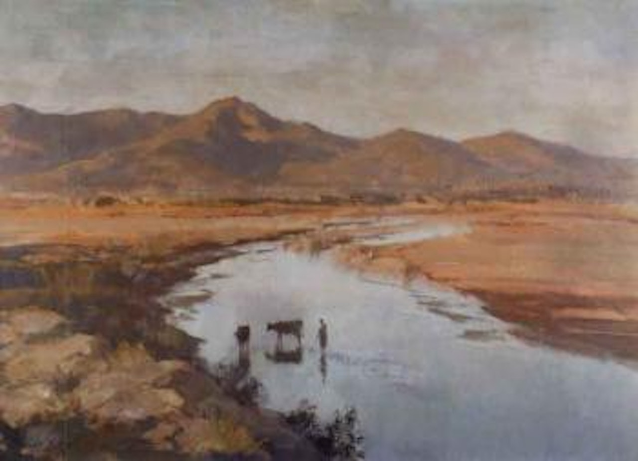 Landcape near Oued Zat, Morocco by Edward Seago