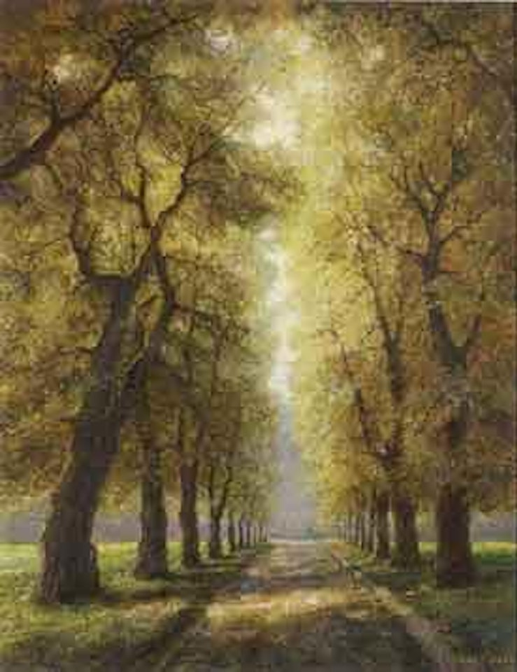 Tree lined track in Bernried on Starnberger See by Otto Pippel