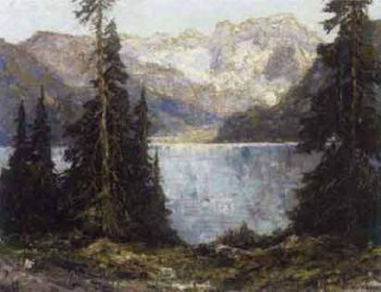 Gosau See with Dachstein by Otto Pippel
