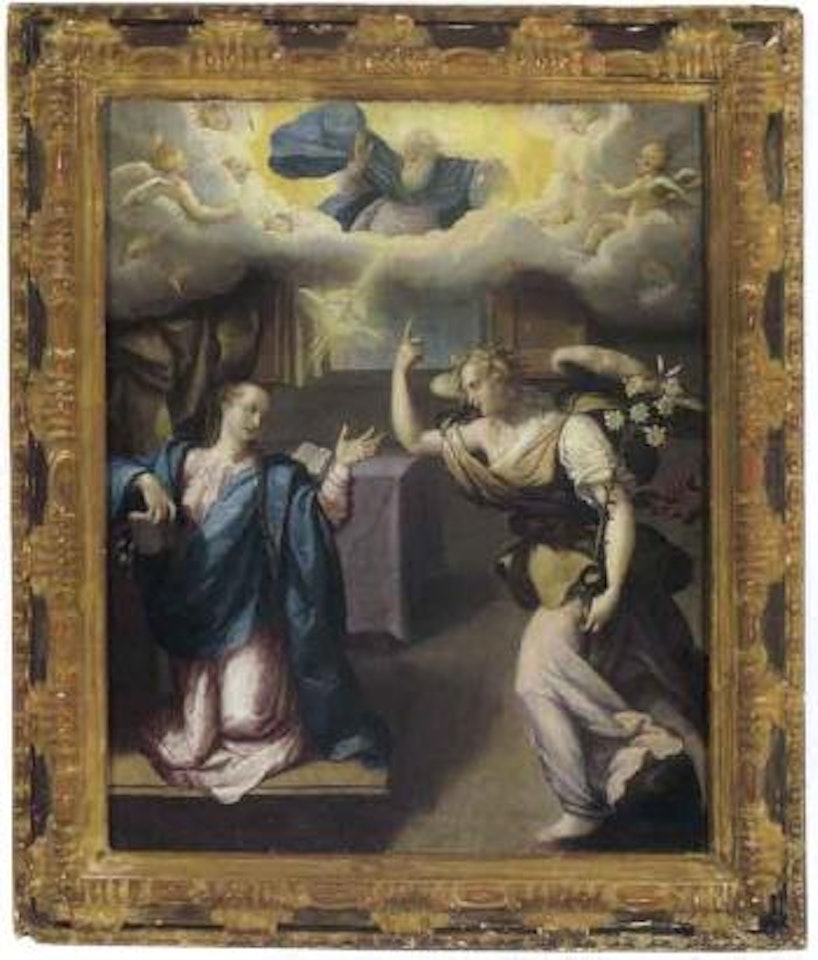 Annunciation to the Virgin by Girolamo Mazzola Bedoli