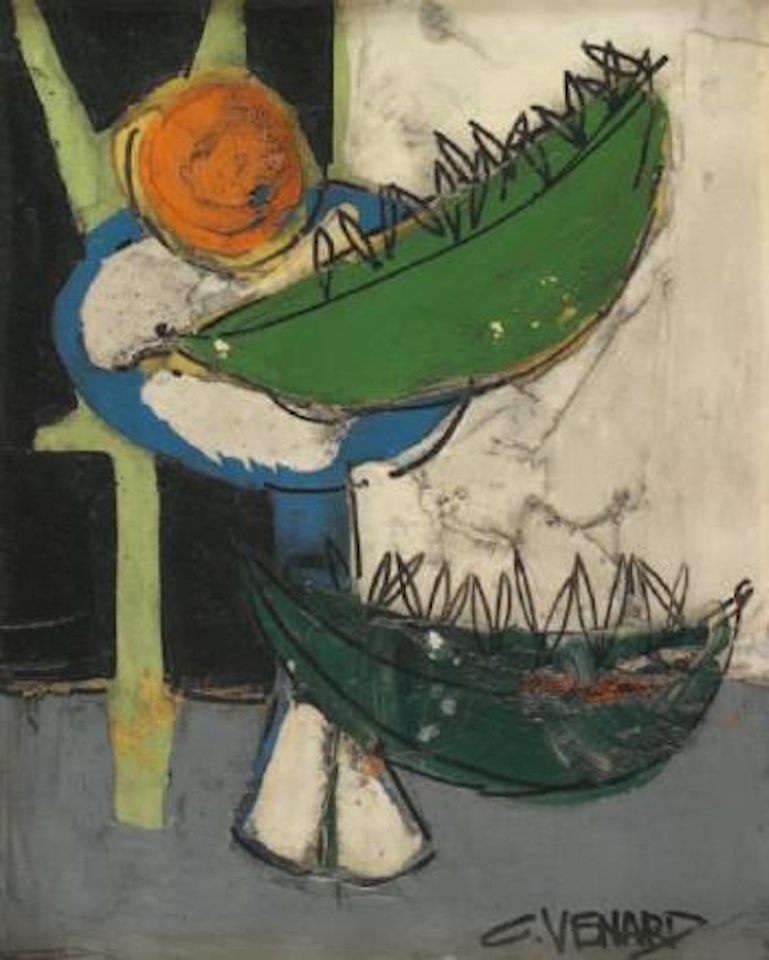 Pasteque et compotier by Claude Venard