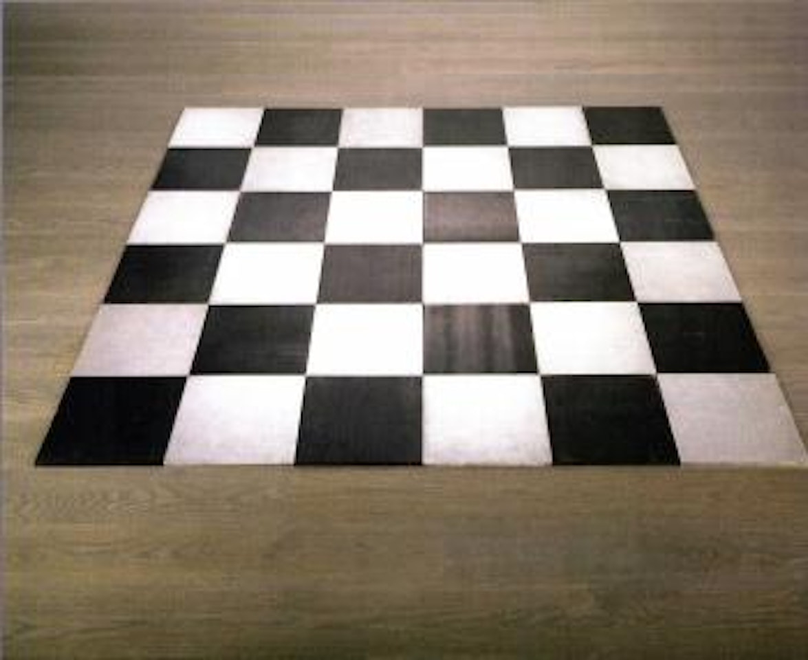 Aluminium steel plain by Carl Andre