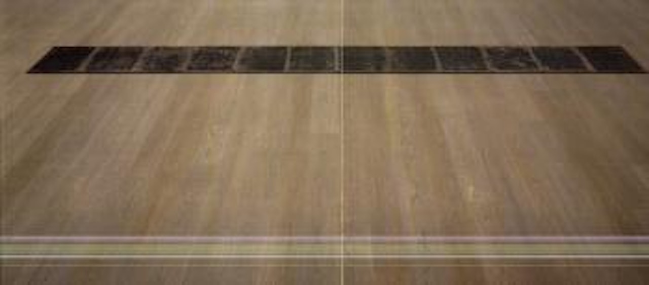 Steel row by Carl Andre