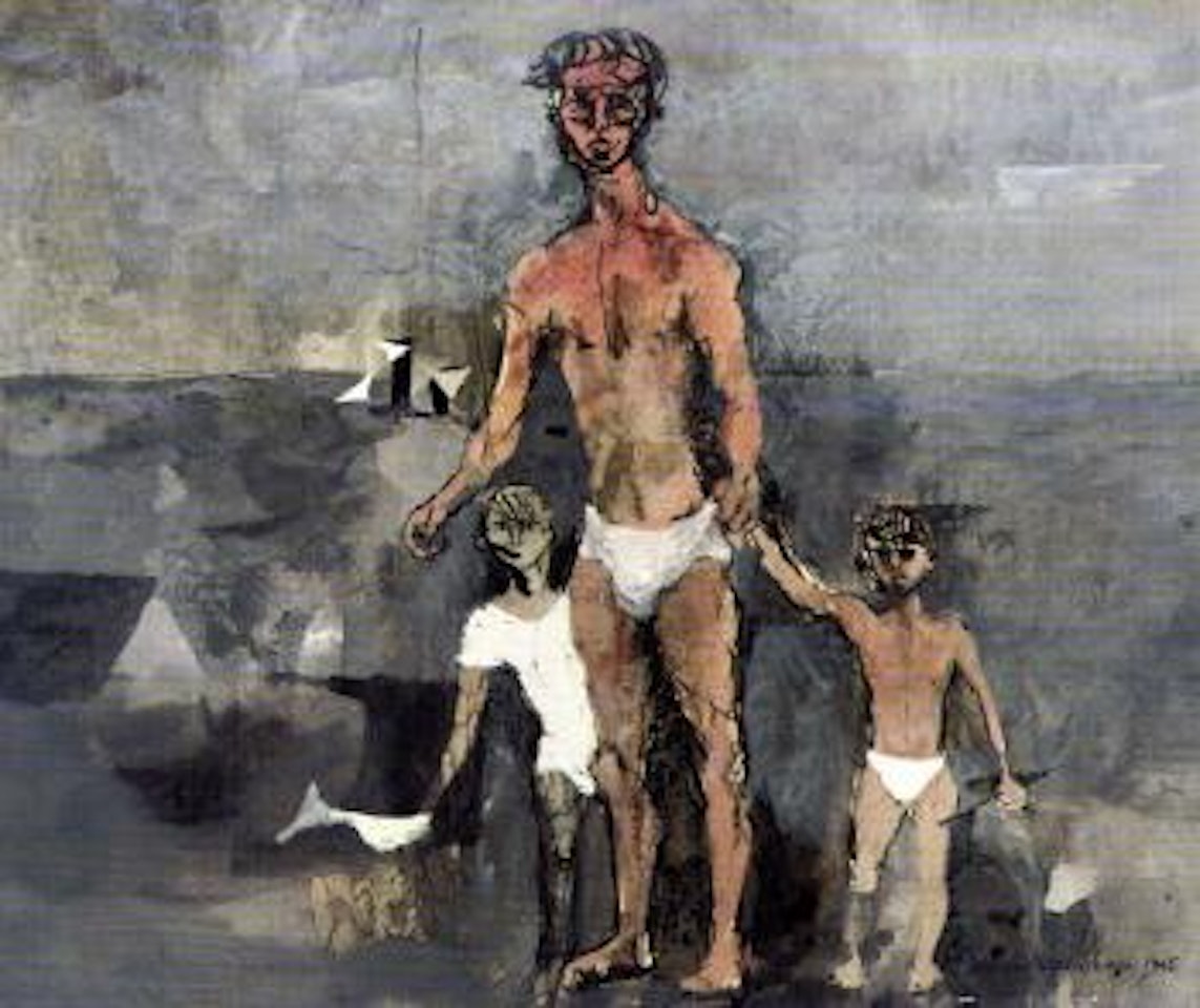 Family by the sea by Keith Vaughan