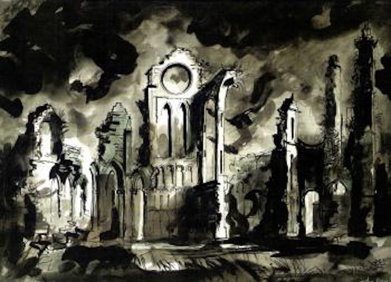 Ruined church, Arbroath by John Piper