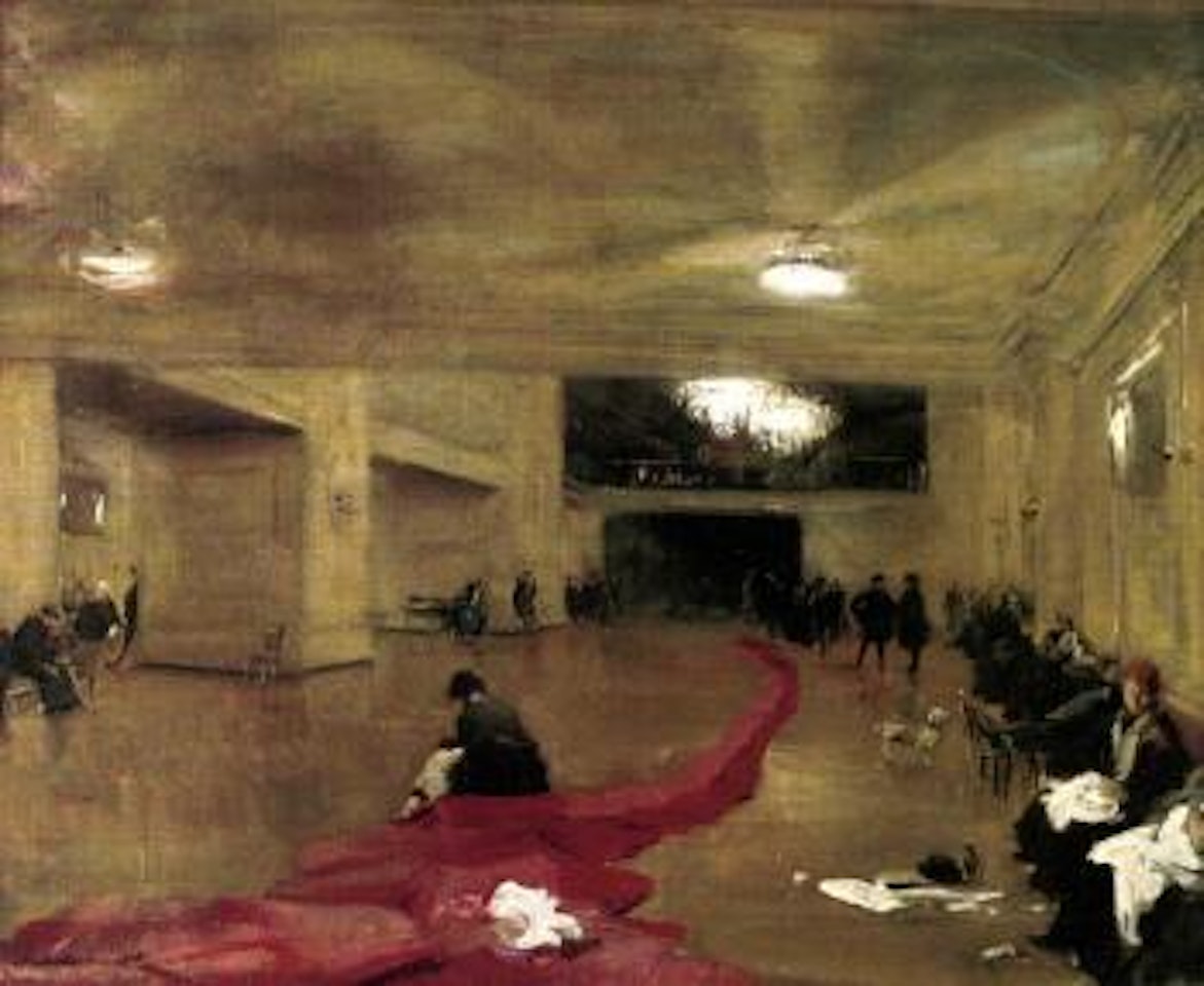 Ballroom in an air raid by William Nicholson
