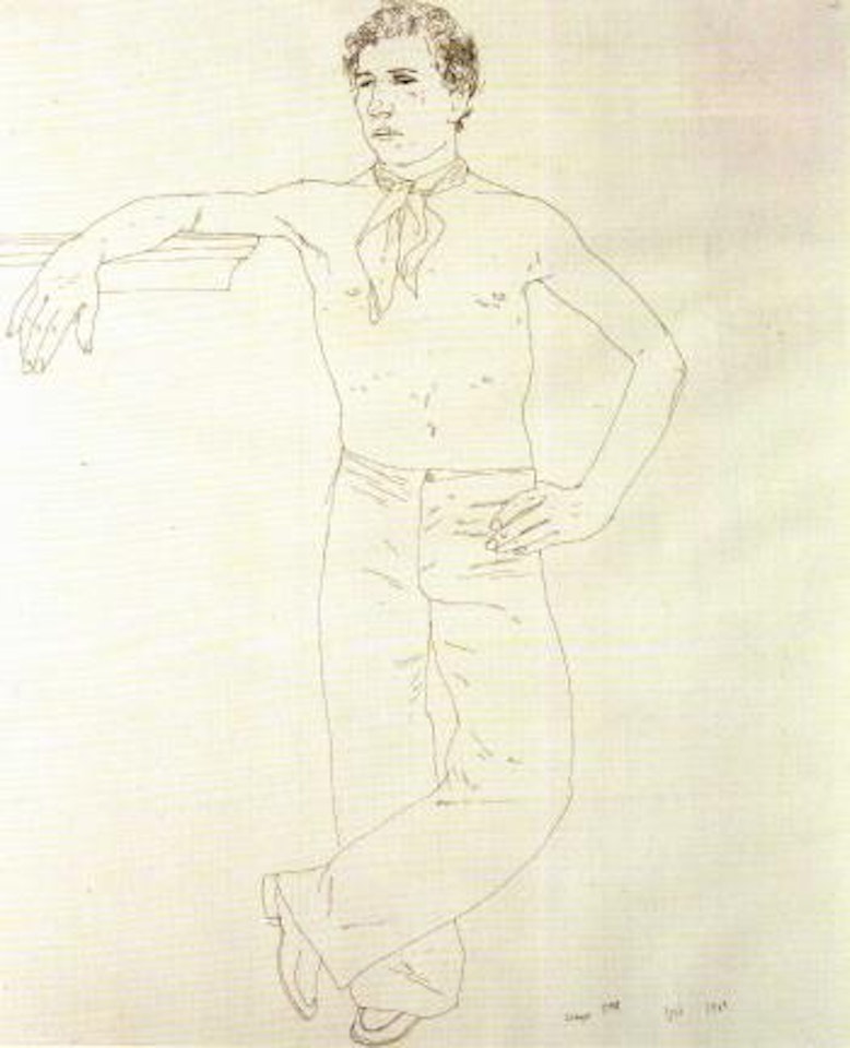 Wayne Sleep by David Hockney