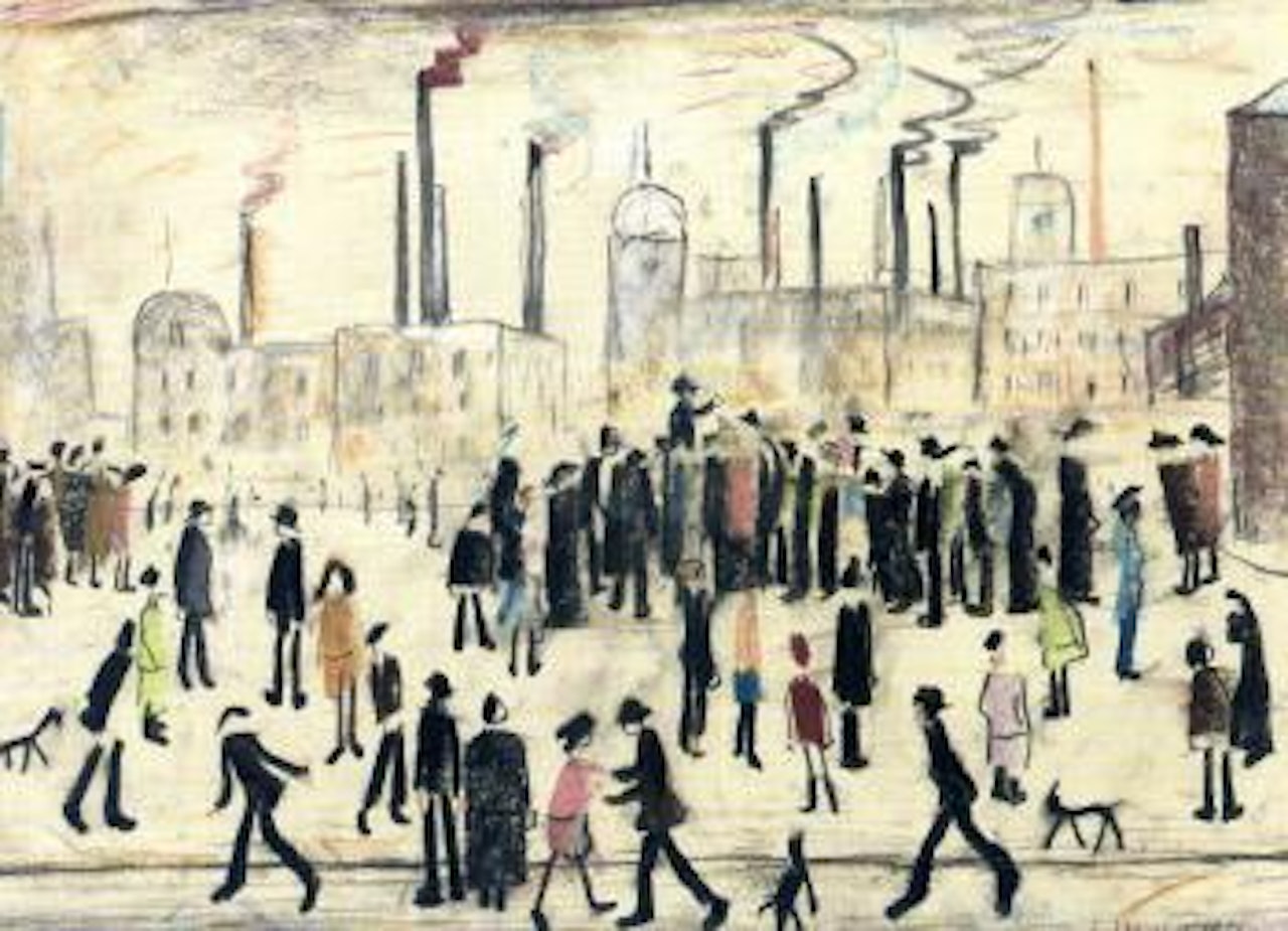 Open air meeting by Laurence Stephen Lowry