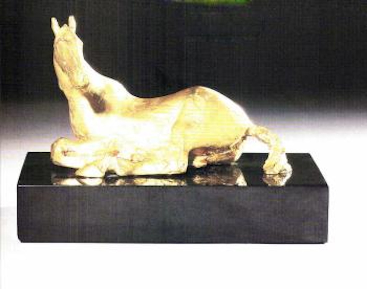 Rolling over horse by Elisabeth Frink