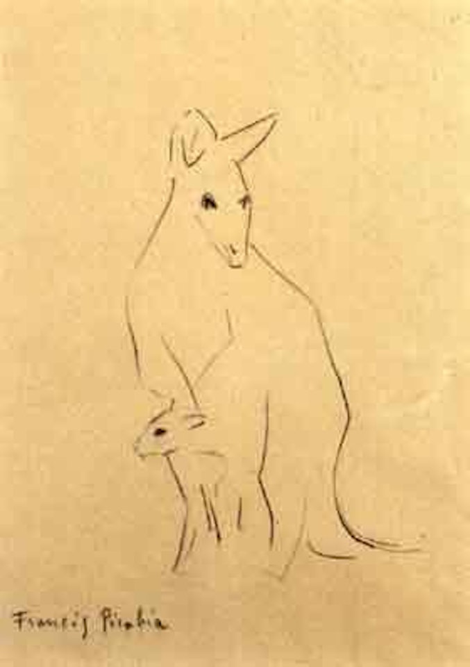 Kangourou et son petit by Francis Picabia