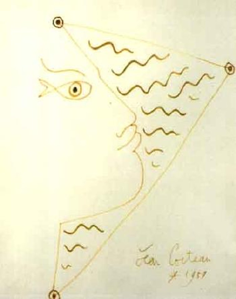Profil a l'oeil poisson by Jean Cocteau