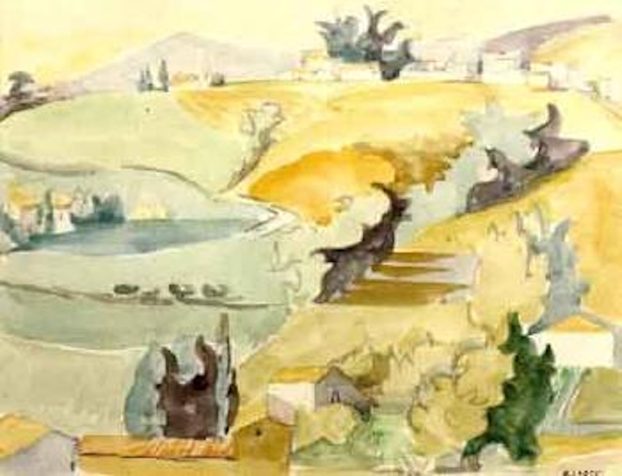 Paysage de la drome by André Lhote