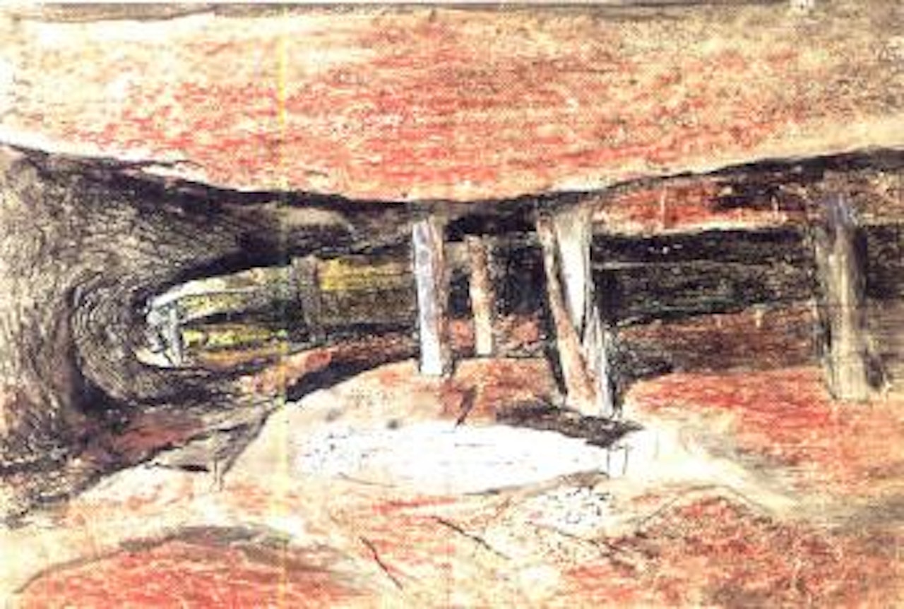 Tin mine, view down a stoop by Graham Sutherland