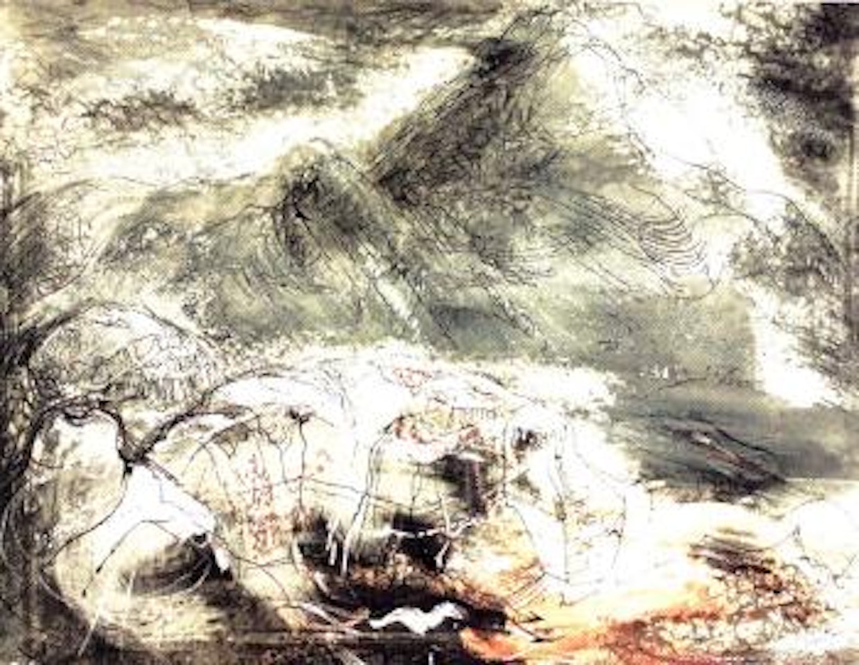Near and far rocks, Tryfan by John Piper