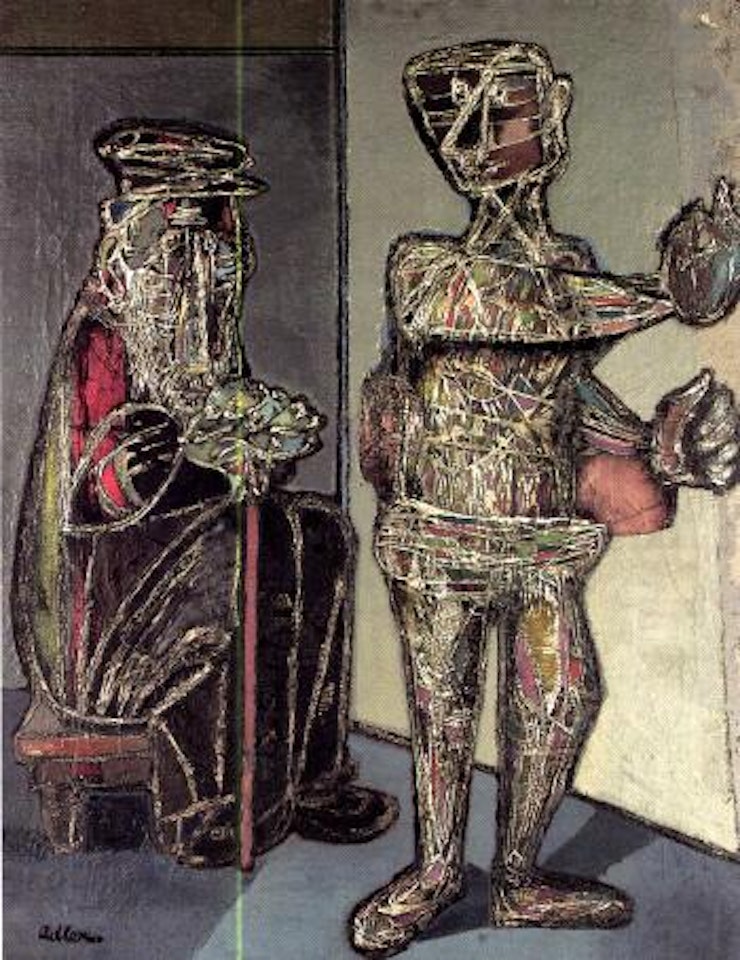 Two figures by Jankel Adler