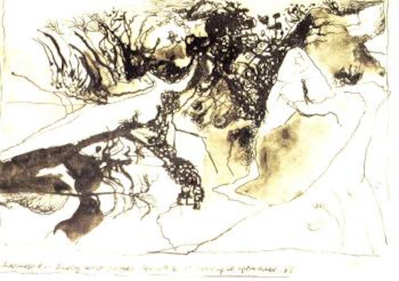 Quarry water and woods by Graham Sutherland