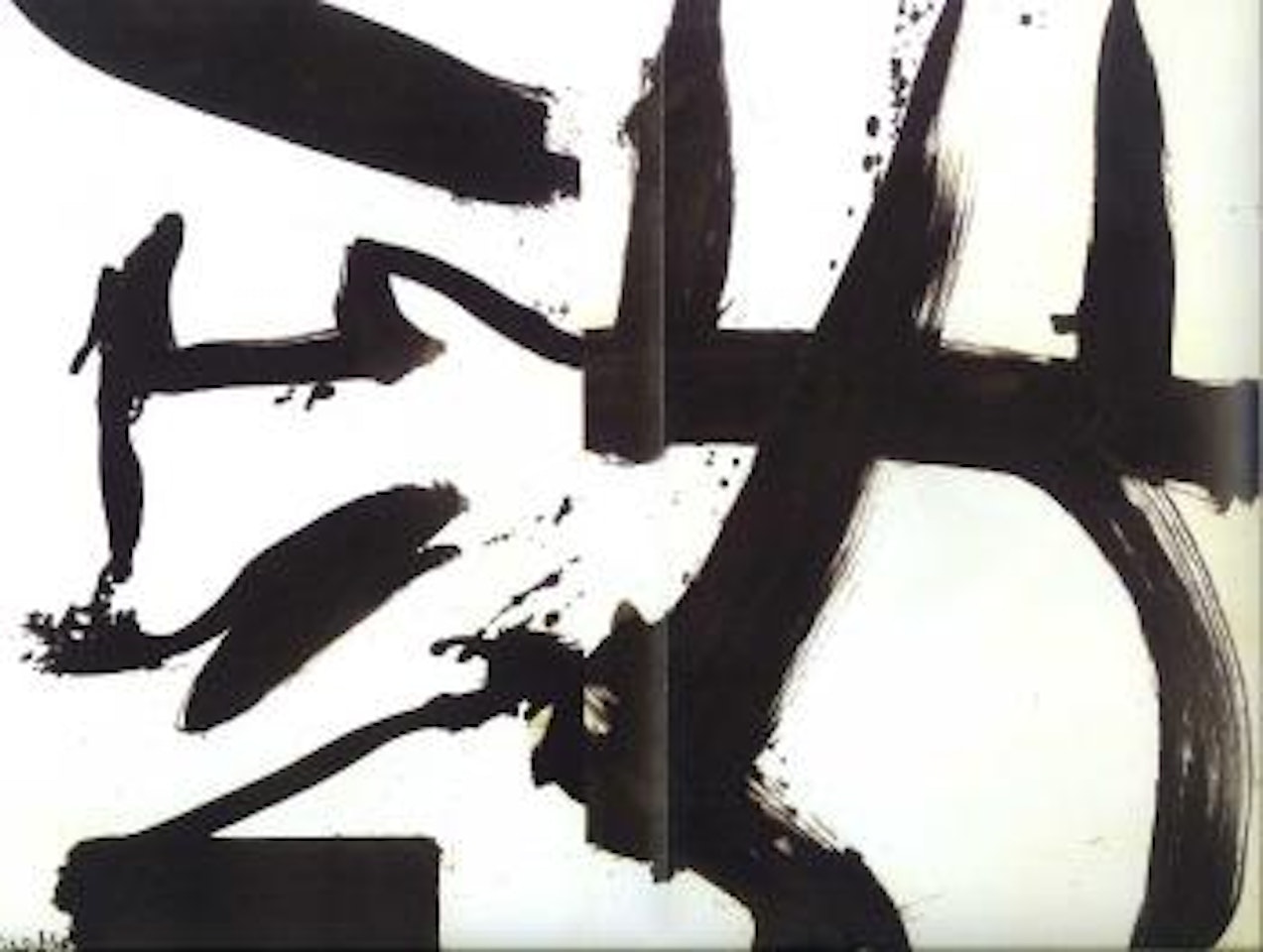 Black and white Rome Q by Willem de Kooning