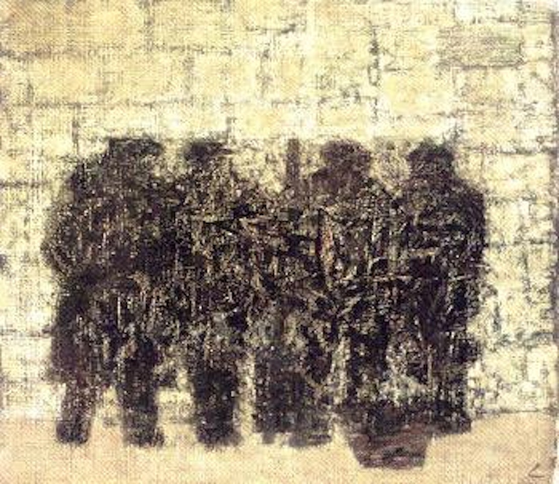 Four fishermen by Prunella Clough