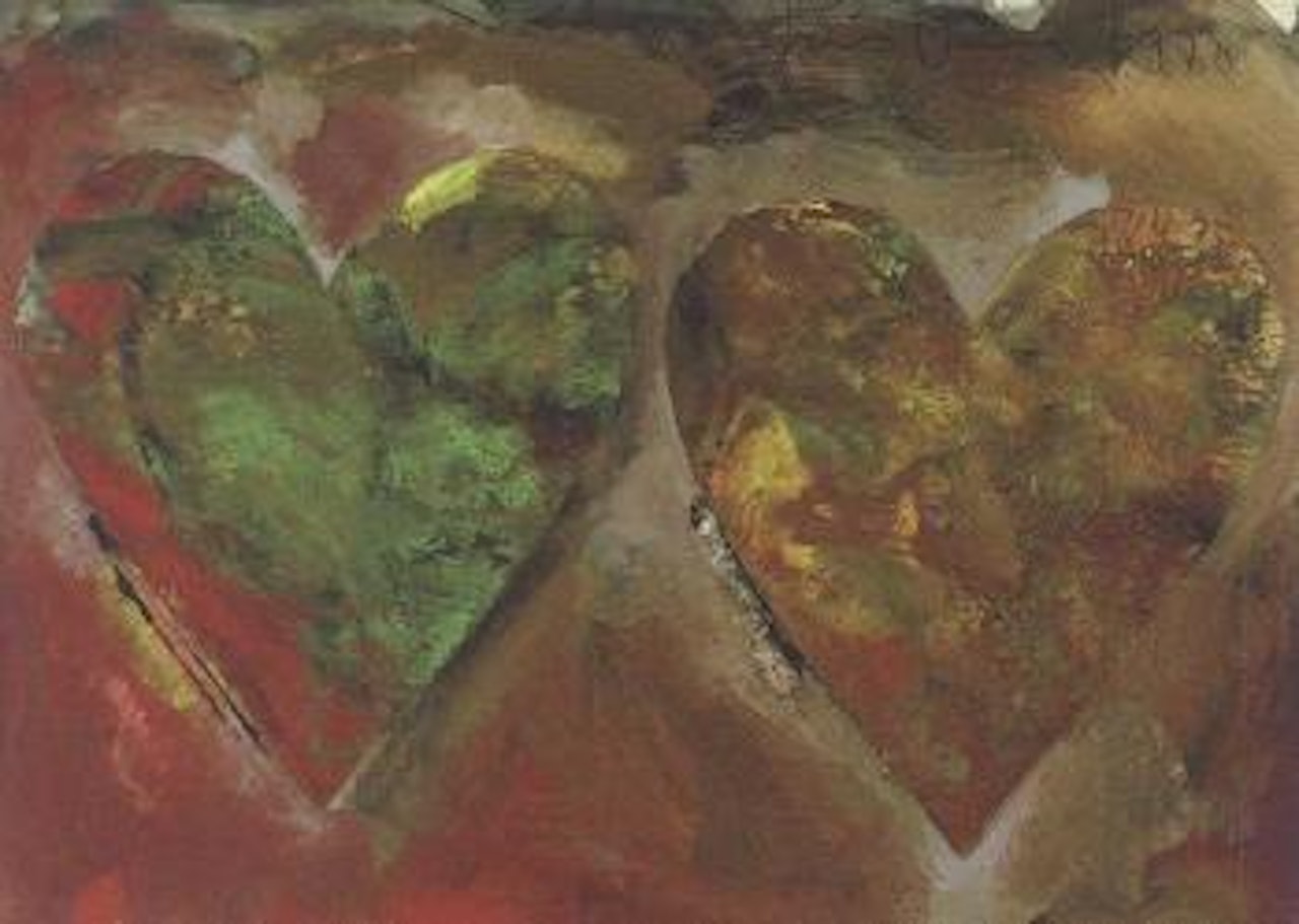 Double hearts VI by Jim Dine