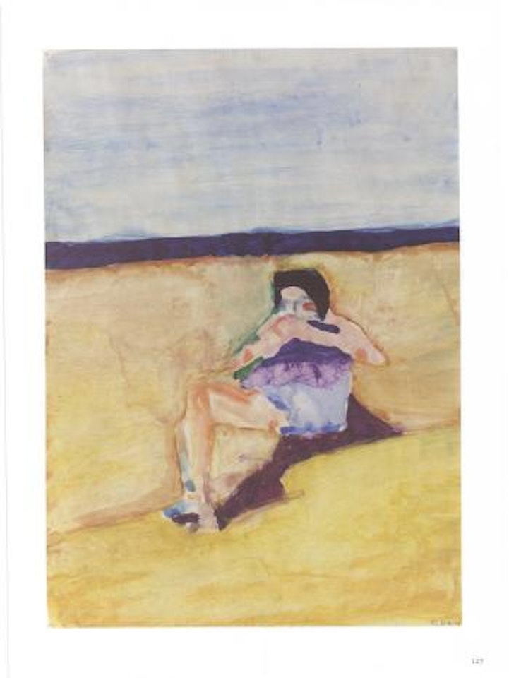 Woman on beach by Richard Diebenkorn