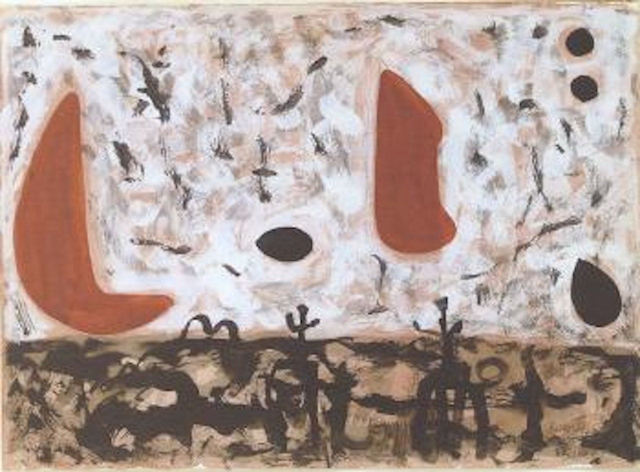 Untitled - composition by Adolph Gottlieb