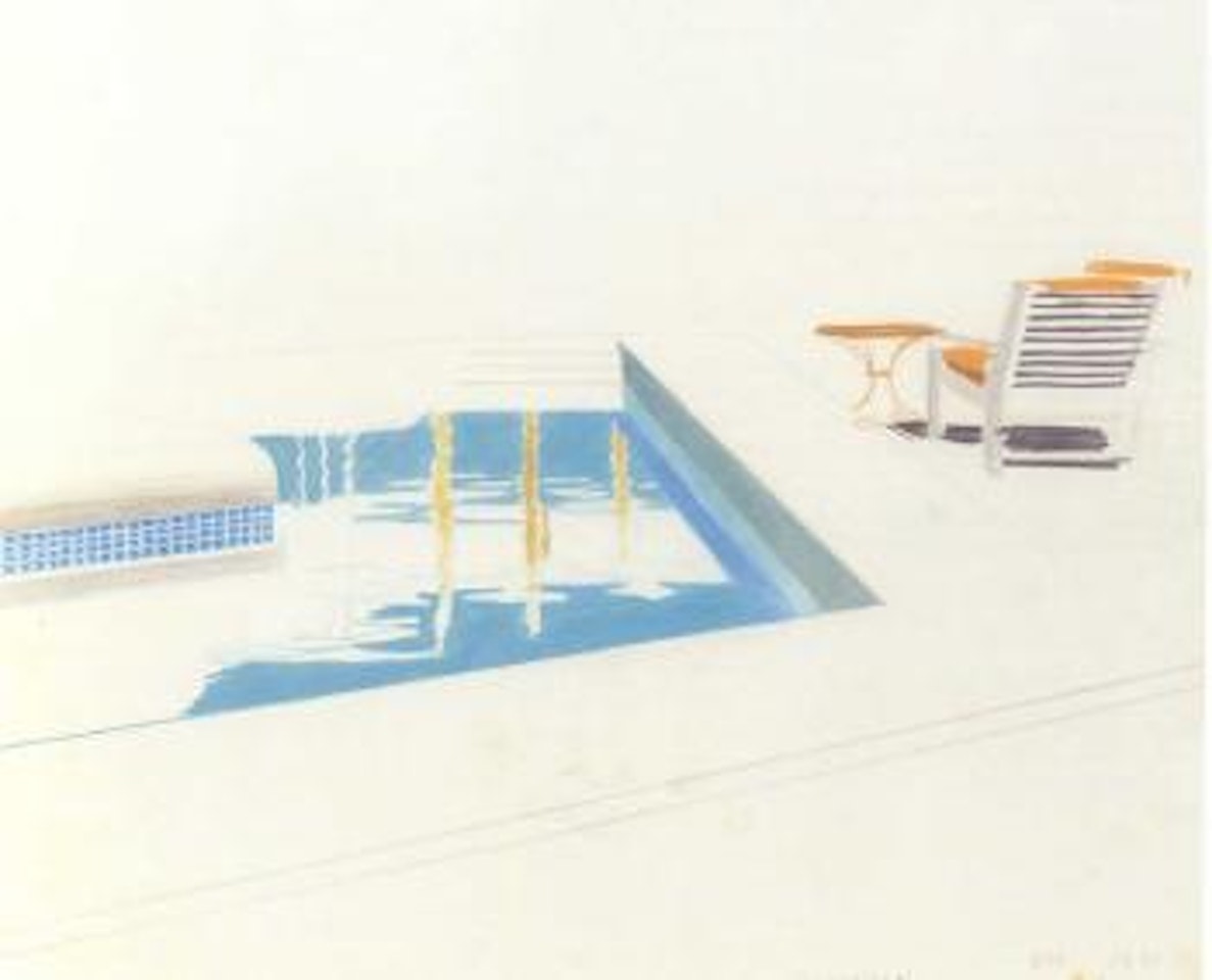 Swimming pool, Marrakesh by David Hockney