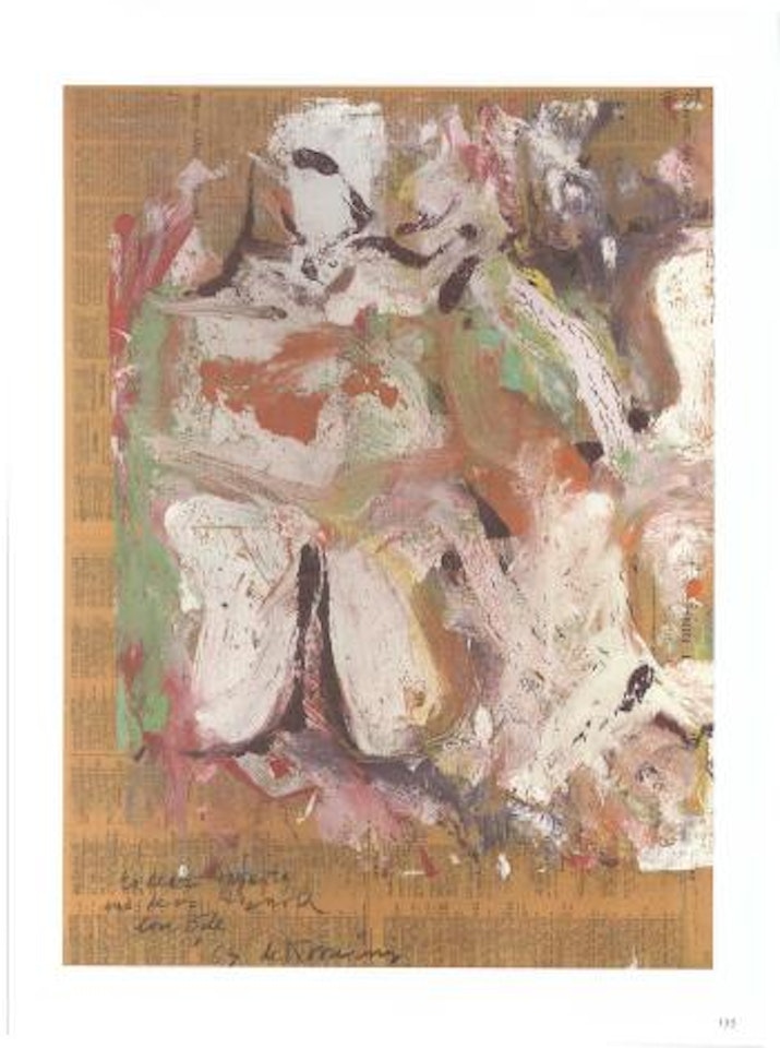 Untitled - composition by Willem de Kooning
