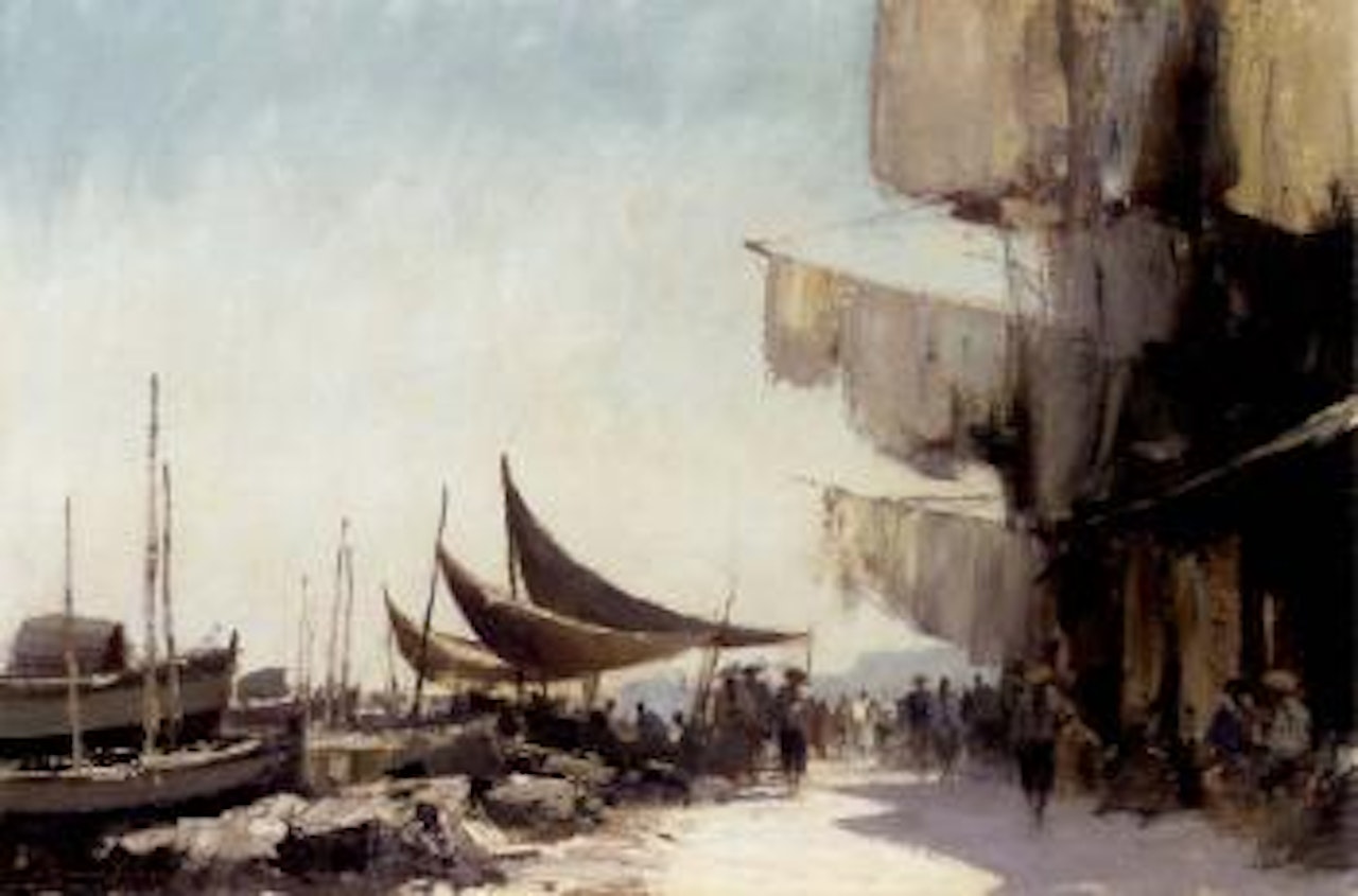 South Bay Quay, Singapore by Edward Seago