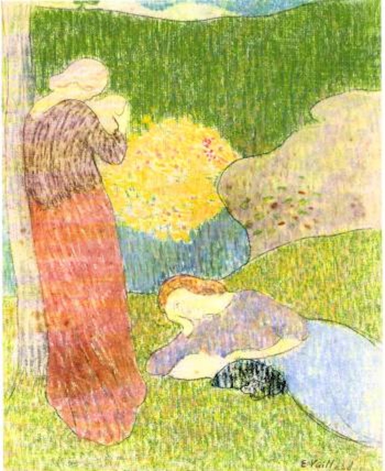 La reverie. Jeune femme pensive by Édouard Vuillard