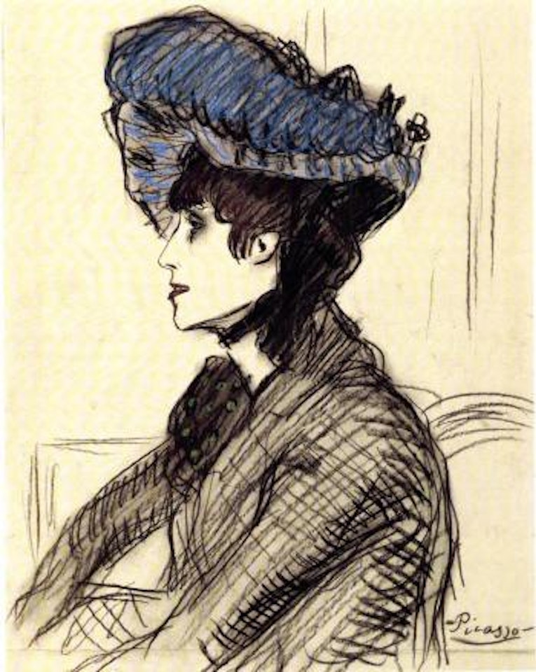 Dans la loge, portrait de Jane Avril by Pablo Picasso