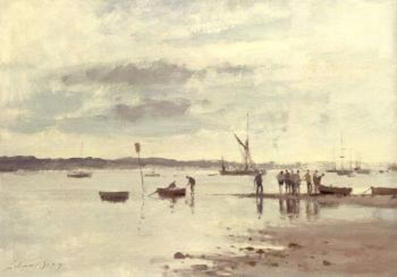 The end of the Hard, Pin Mill by Edward Seago