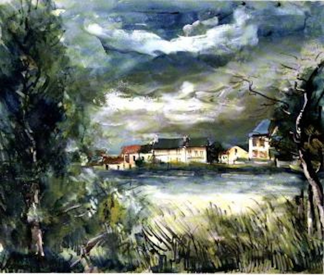 Au bord de la riviere by Maurice de Vlaminck