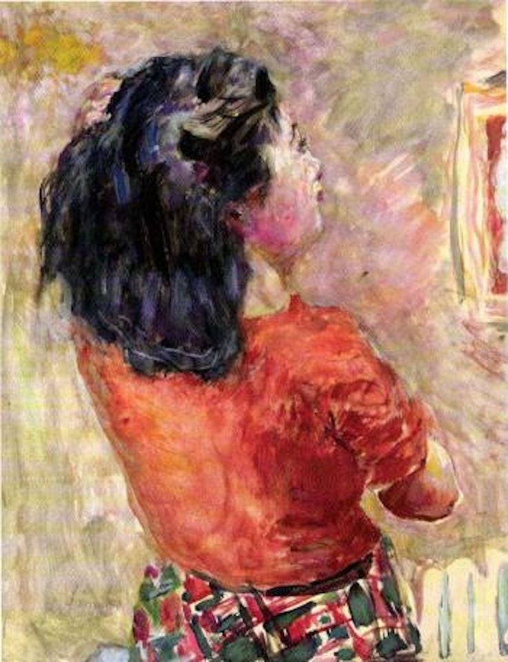 Jeune fille, vue de dos by Pierre Bonnard