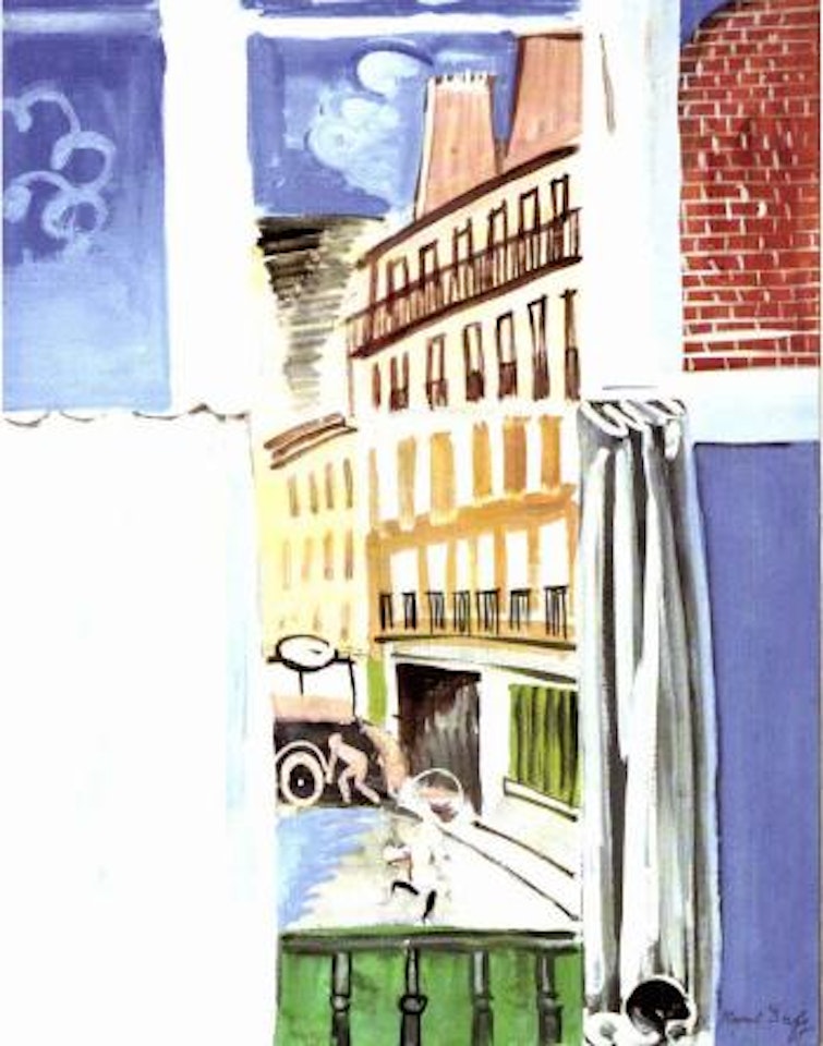 Vue de l'atelier de Dufy sur l'Impasse Guelma by Raoul Dufy