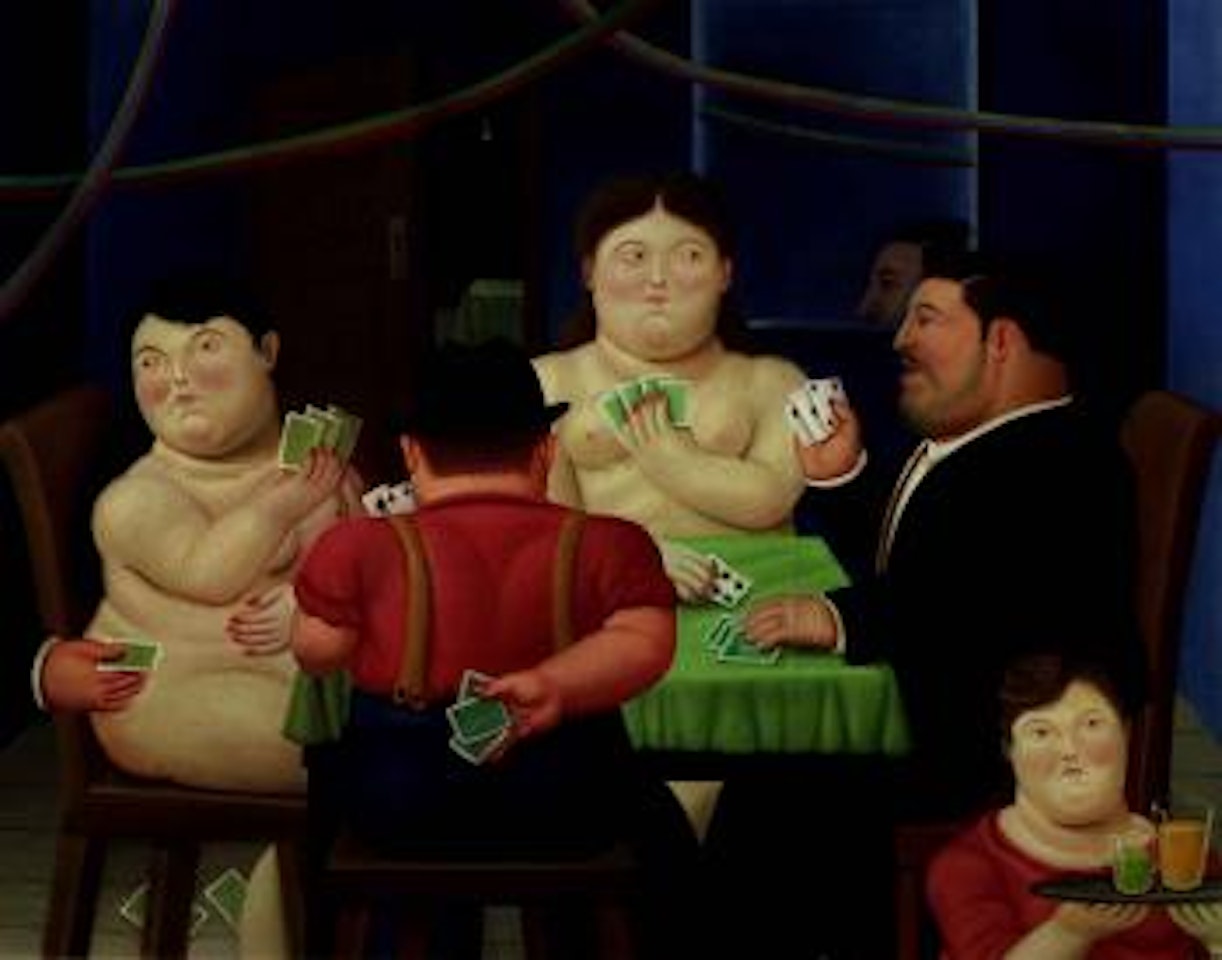 Jugadores de carts II - Card players II by Fernando Botero