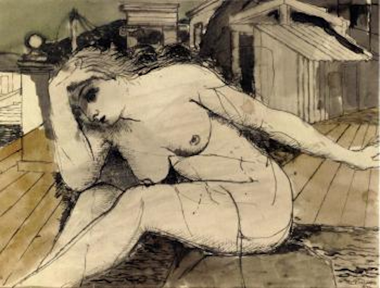 Deux etudes pour Penelope II by Paul Delvaux