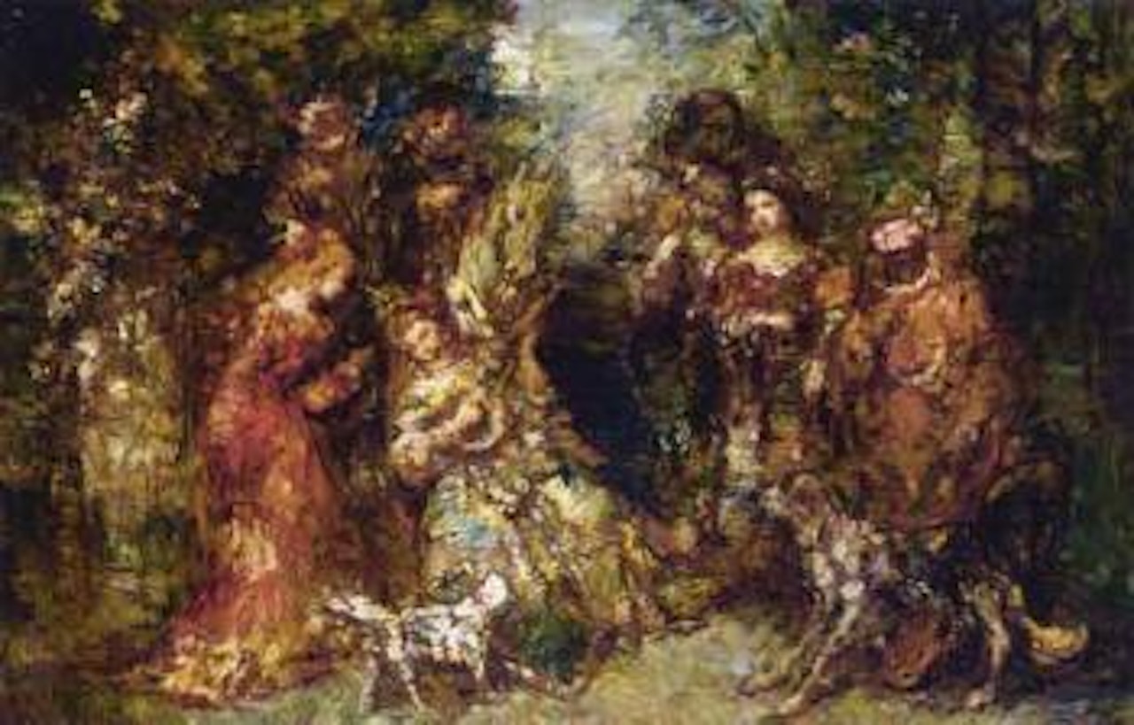 Rendez-vous des cavaliers by Adolphe Monticelli