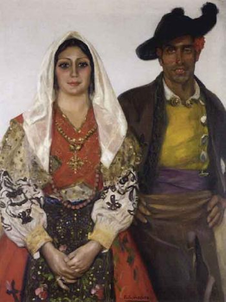 Novios extremenos - Couple from Extremadura by Carlos Vasquez y Obeda