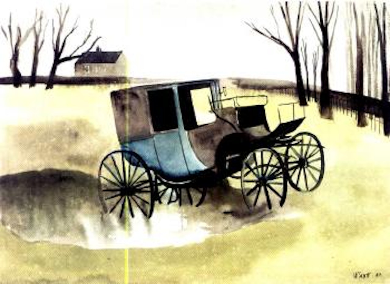 A derelict coach, Ruabon, North Wales by William Scott