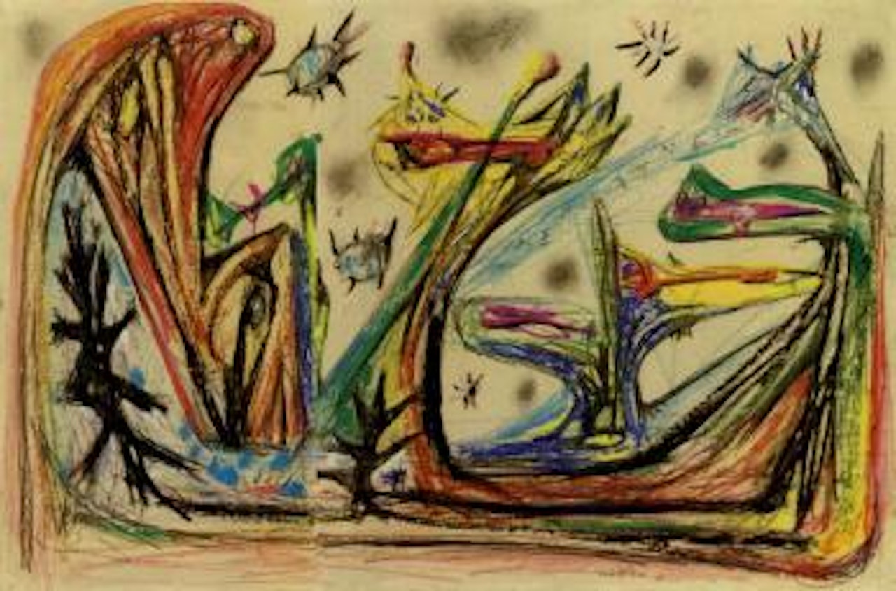 Projection hermaphrodite horizontale by Roberto Matta