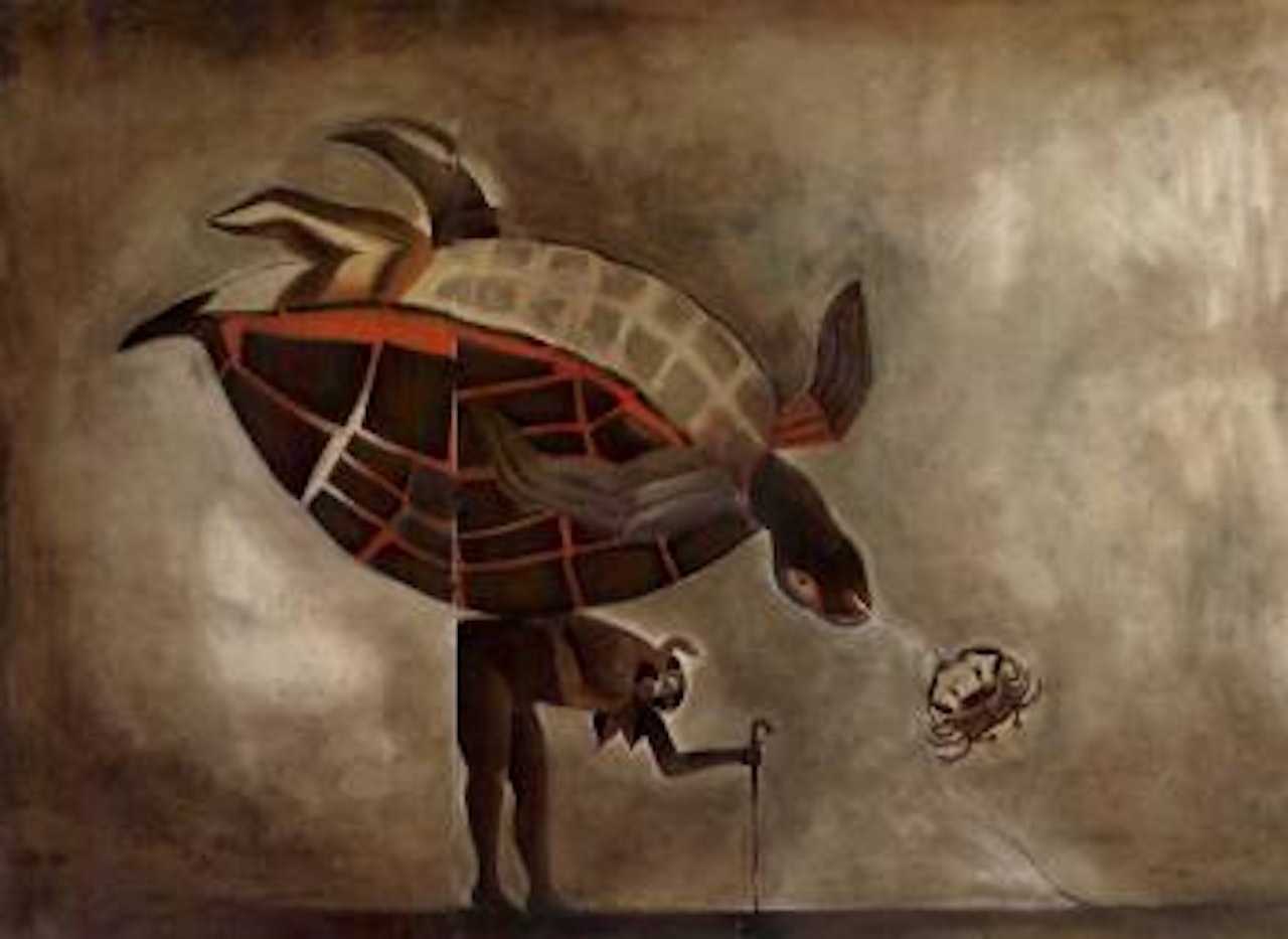 Mujer con tortuga - Woman and turtle by Francisco Toledo