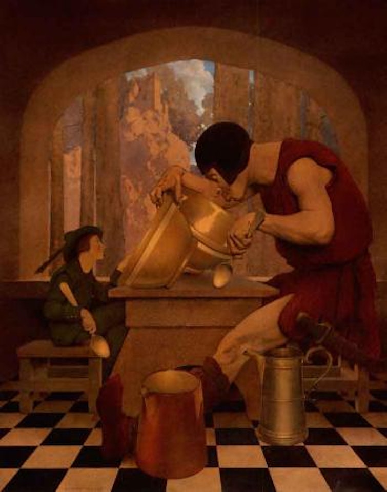 Jack the giant killer by Maxfield Parrish