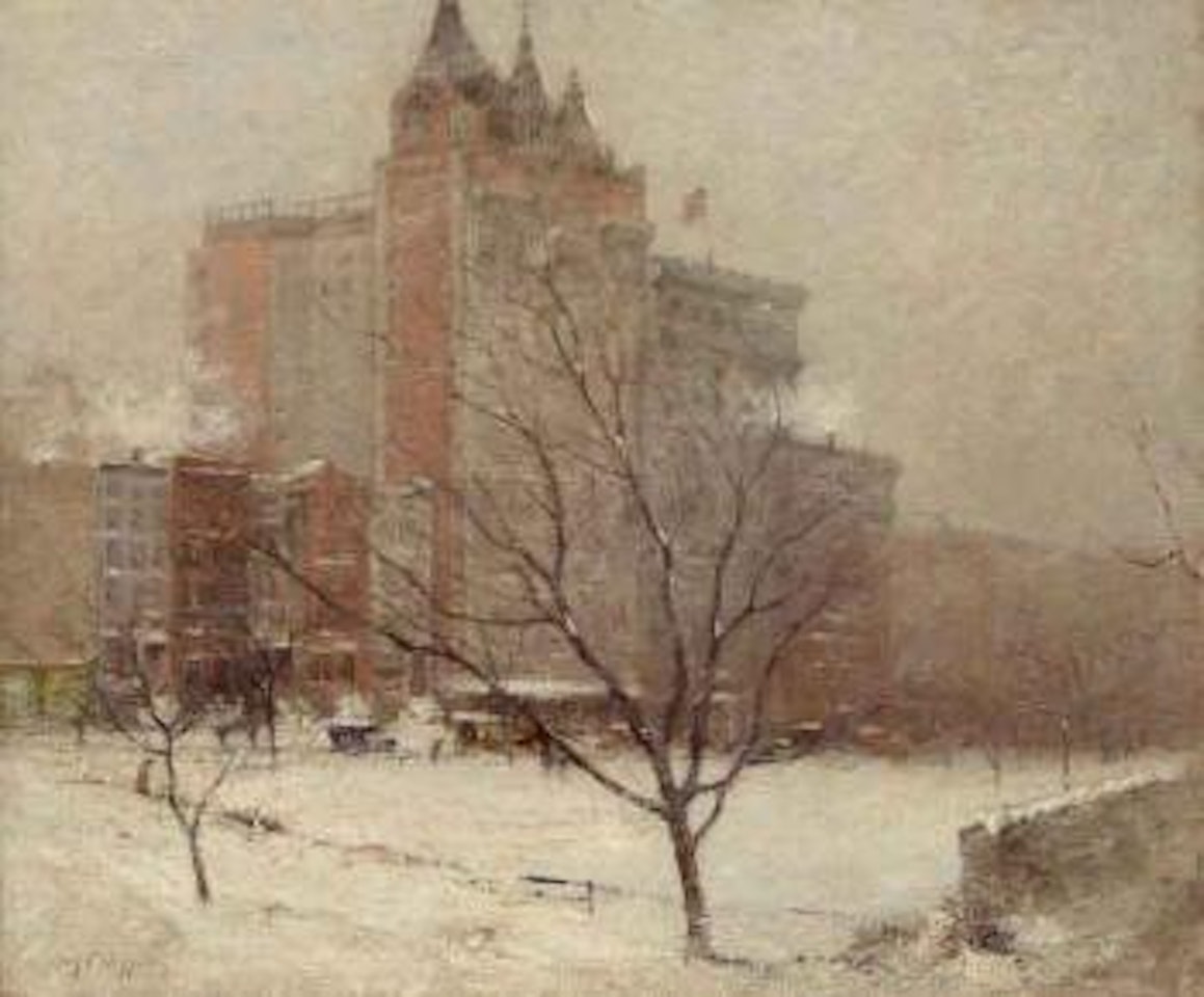 New York, white veil by Guy Carleton Wiggins