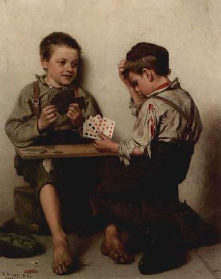 Bluffing by John George Brown