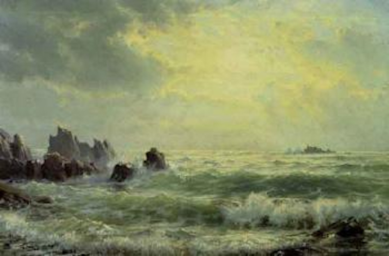 Sunrise at the shore by William Trost Richards