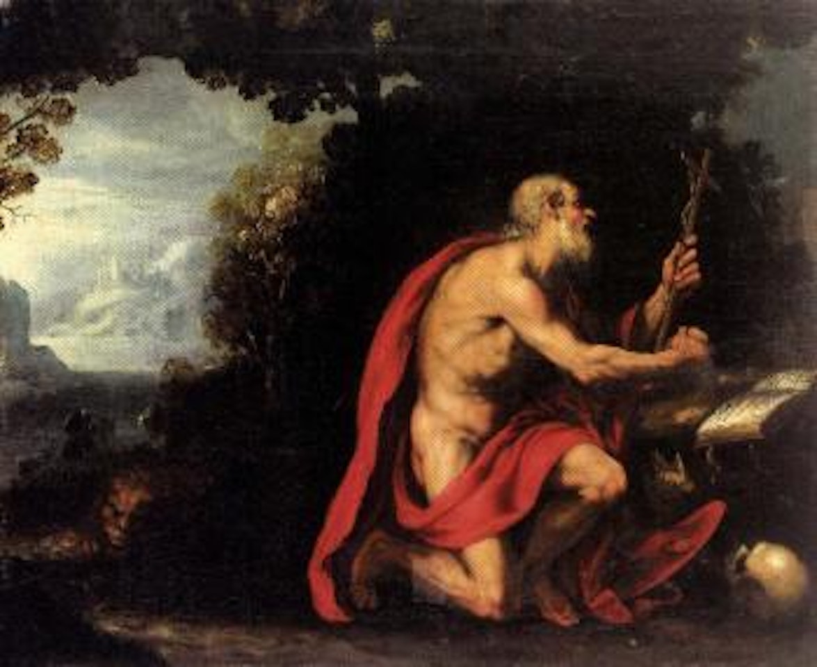Saint Jerome in the desert by BOLOGNESE SCHOOL