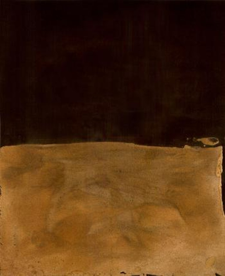 Pintura negra y ocre by Antoni Tapies