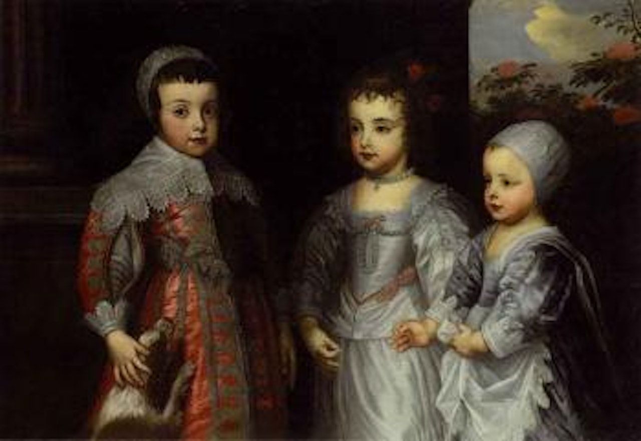 Three eldest children of Charles I, Charles, Mary and James by Anthony van Dyck
